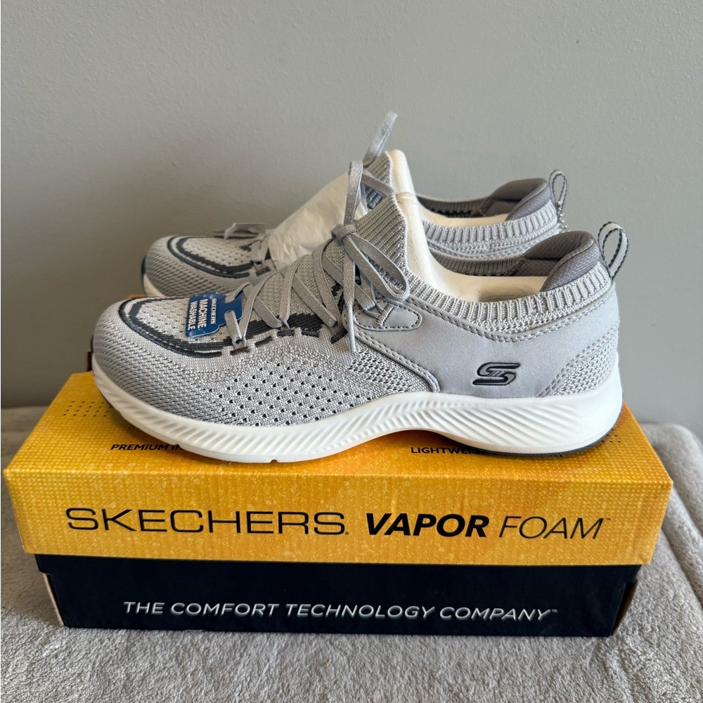 Skechers Vapor Foam Women's Gray Vegan‎ Sneakers 7